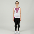 Completo in cotone con canotta per bambine Jasinda - taglie piccole