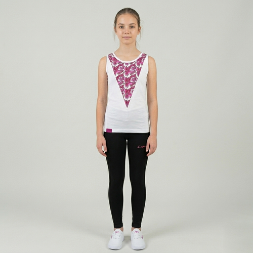 Completo in cotone con canotta per bambine Jasinda - taglie piccole