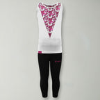 Completo in cotone con canotta per bambine Jasinda - taglie piccole