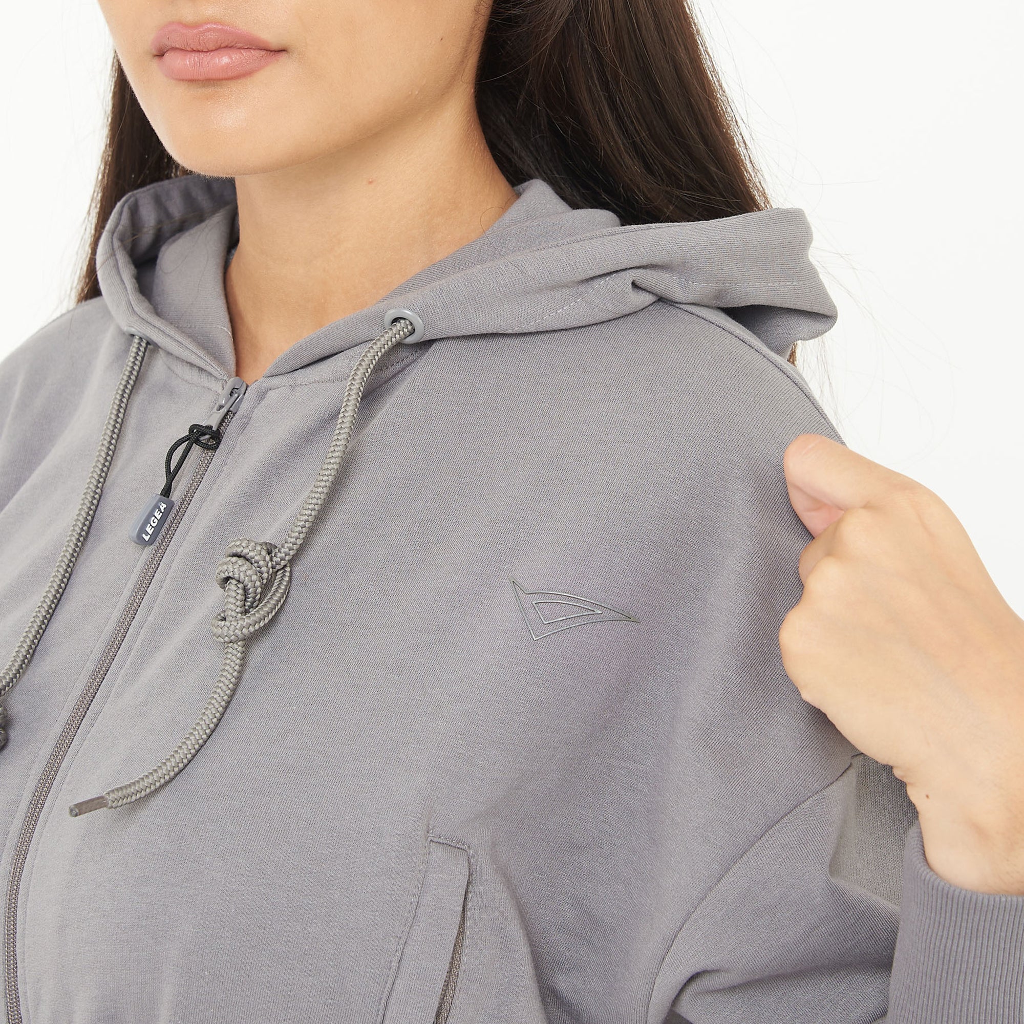 Chaqueta con capucha Trixy para correr y gimnasio