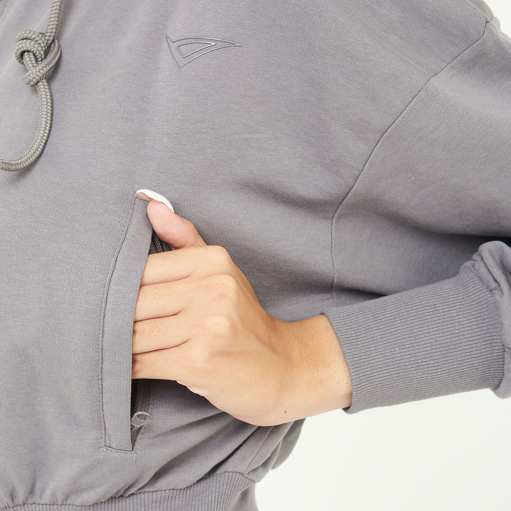 Chaqueta con capucha Trixy para correr y gimnasio