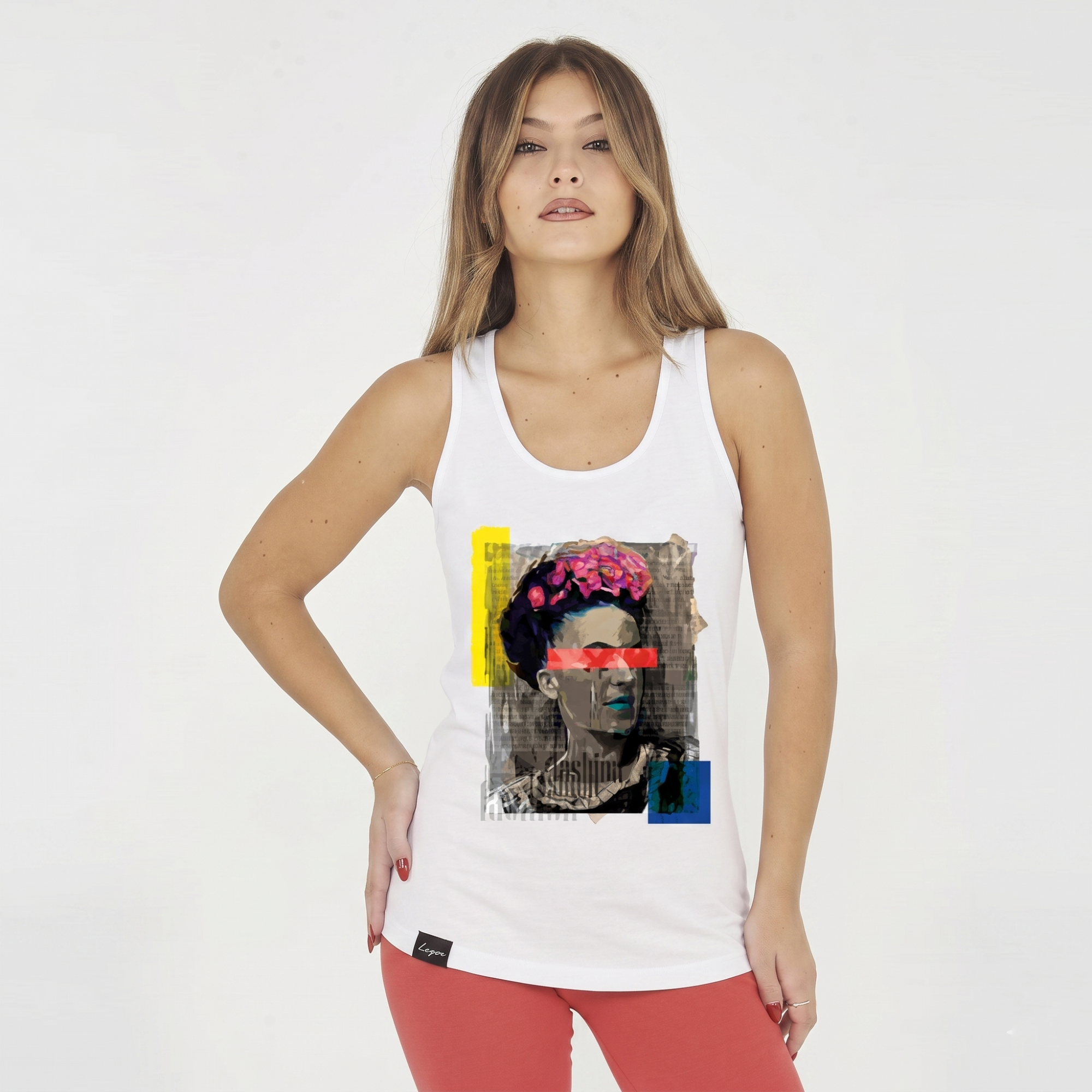 Sports Tank Top with Front Magda Graphic