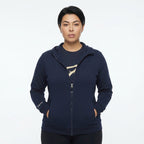 Felpa con zip e cappuccio Adara - oversize