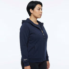 Felpa con zip e cappuccio Adara - oversize