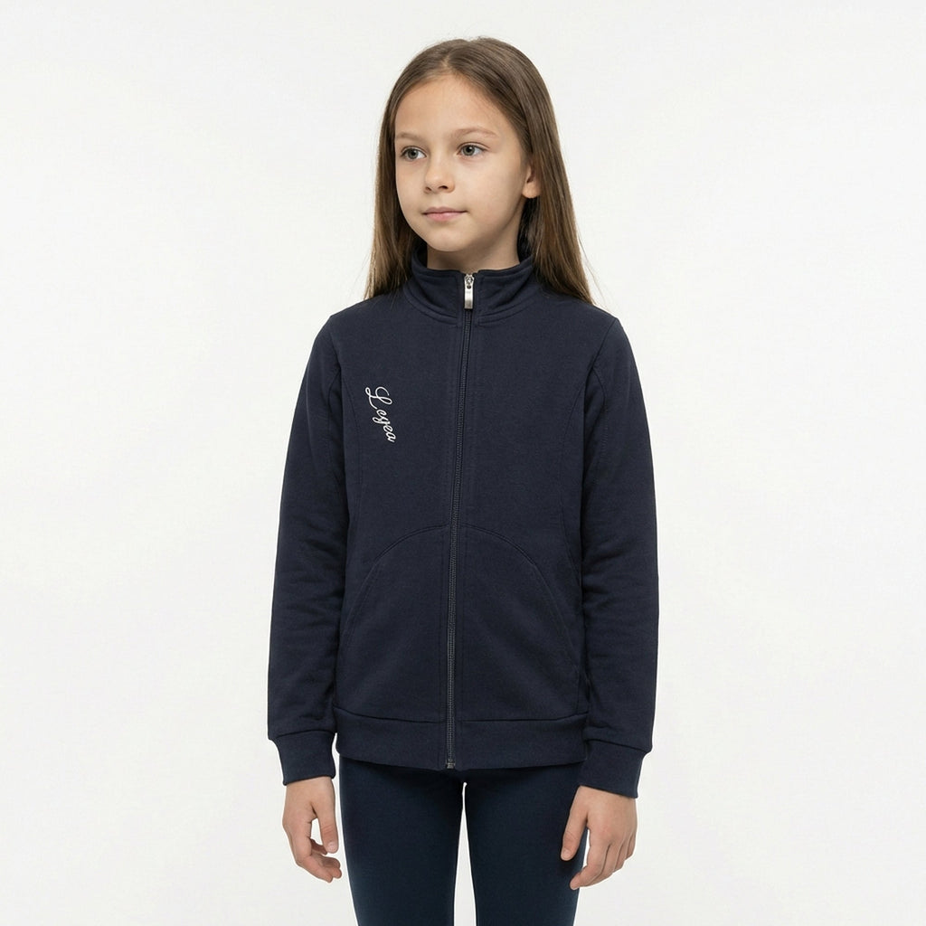 Felpa con zip in cotone Karida