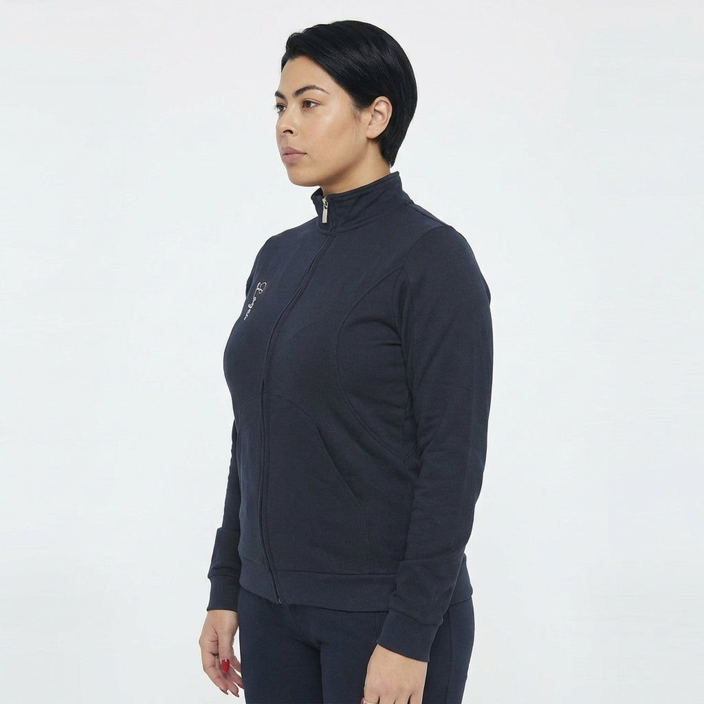 Sudadera con cremallera de algodón Karida - oversize