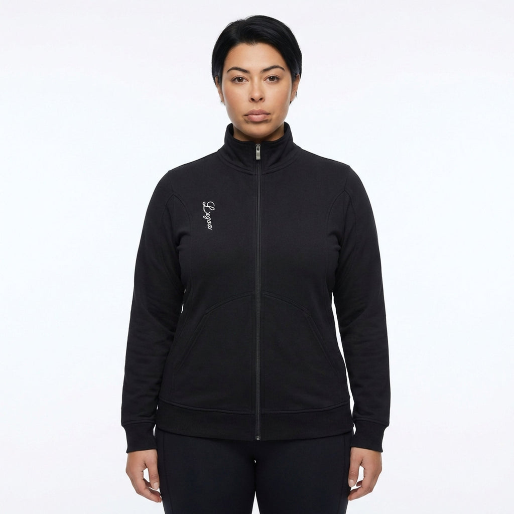 Sudadera de algodón con cremallera Karida - Oversize