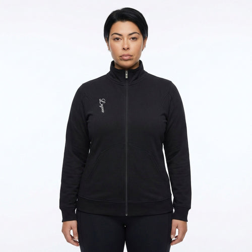 Felpa con zip in cotone Karida - oversize