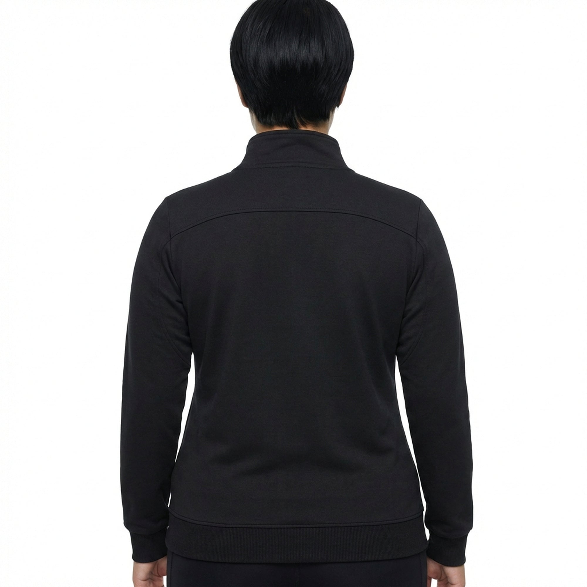 Sudadera de algodón con cremallera Karida - Oversize