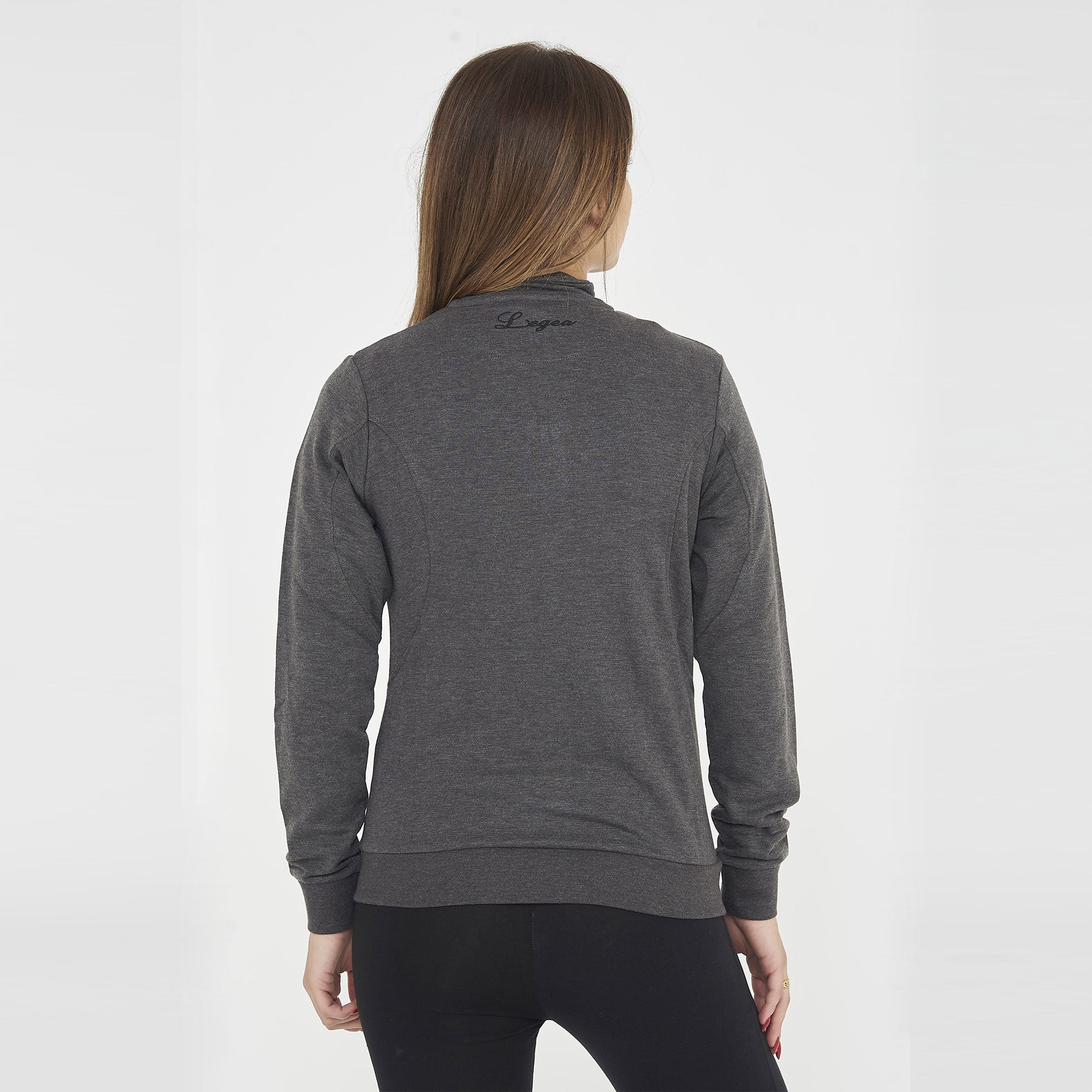 Felpa con zip in cotone Karida