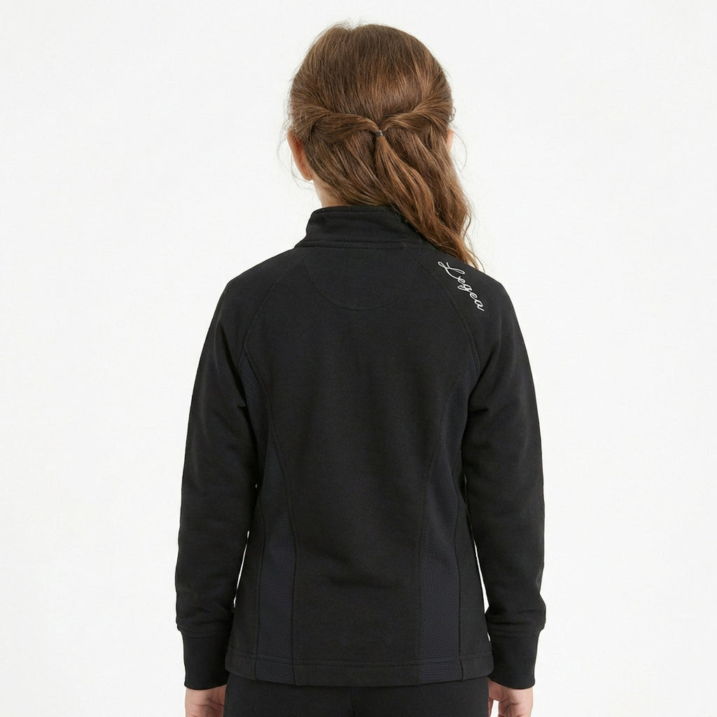 Felpa slim in cotone con zip Dafne