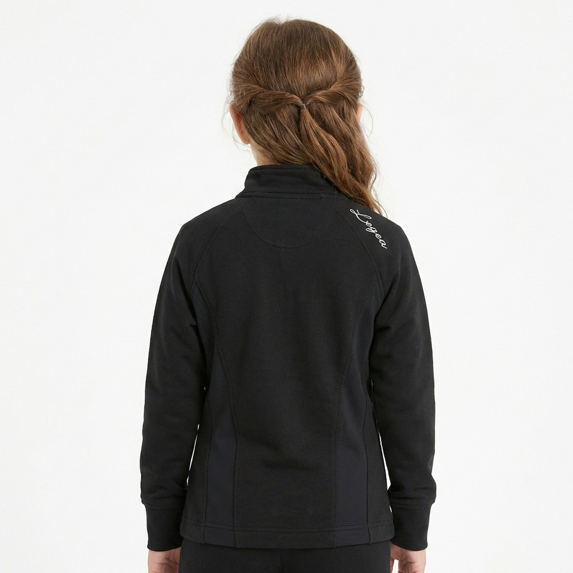 Felpa slim in cotone con zip Dafne