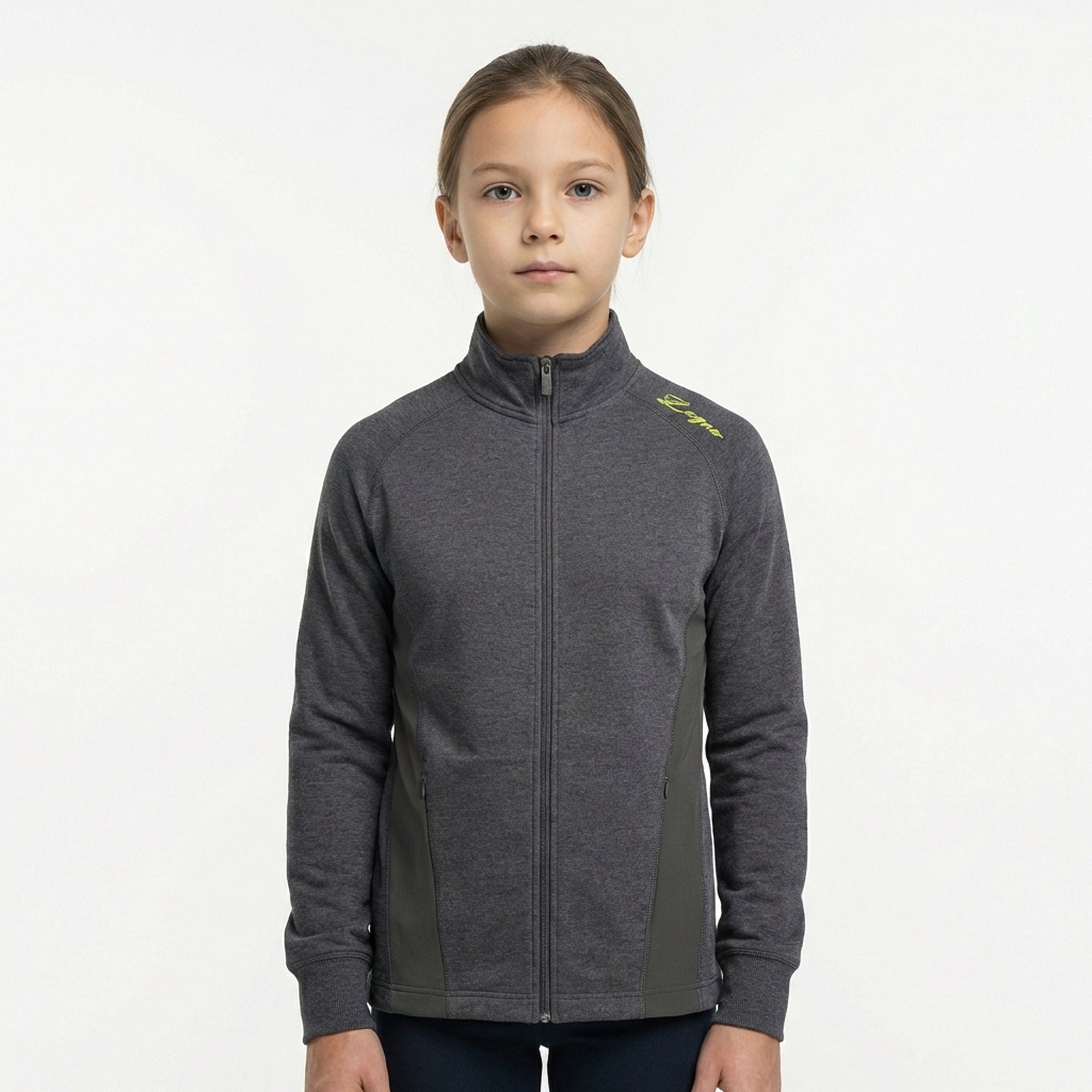 Slim fit bluza bawełniana z zamkiem Dafne