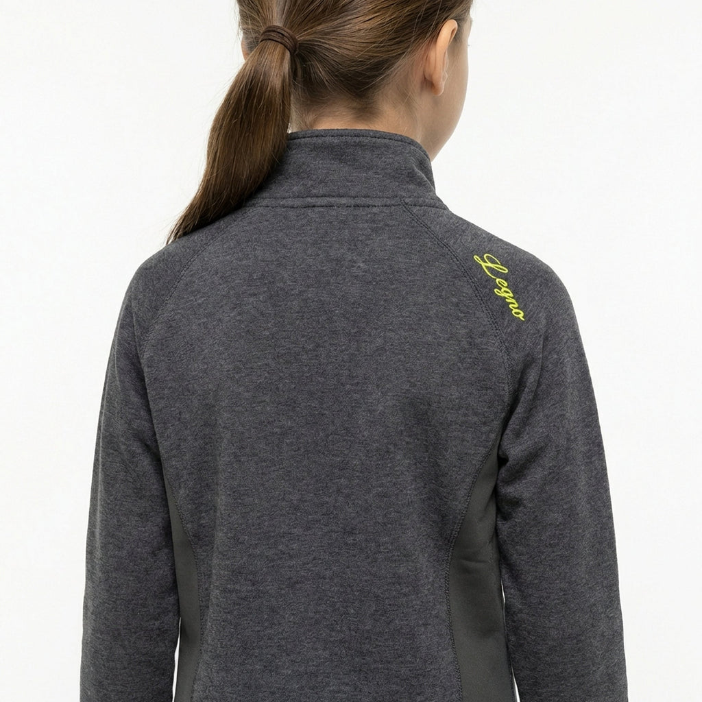 Sweat slim en coton avec zip Dafne