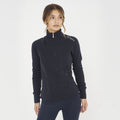 Sudadera Dafne de algodón slim fit con cremallera