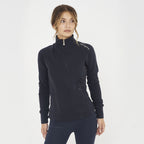 Dafne slim fit pamut pulóver zipzárral