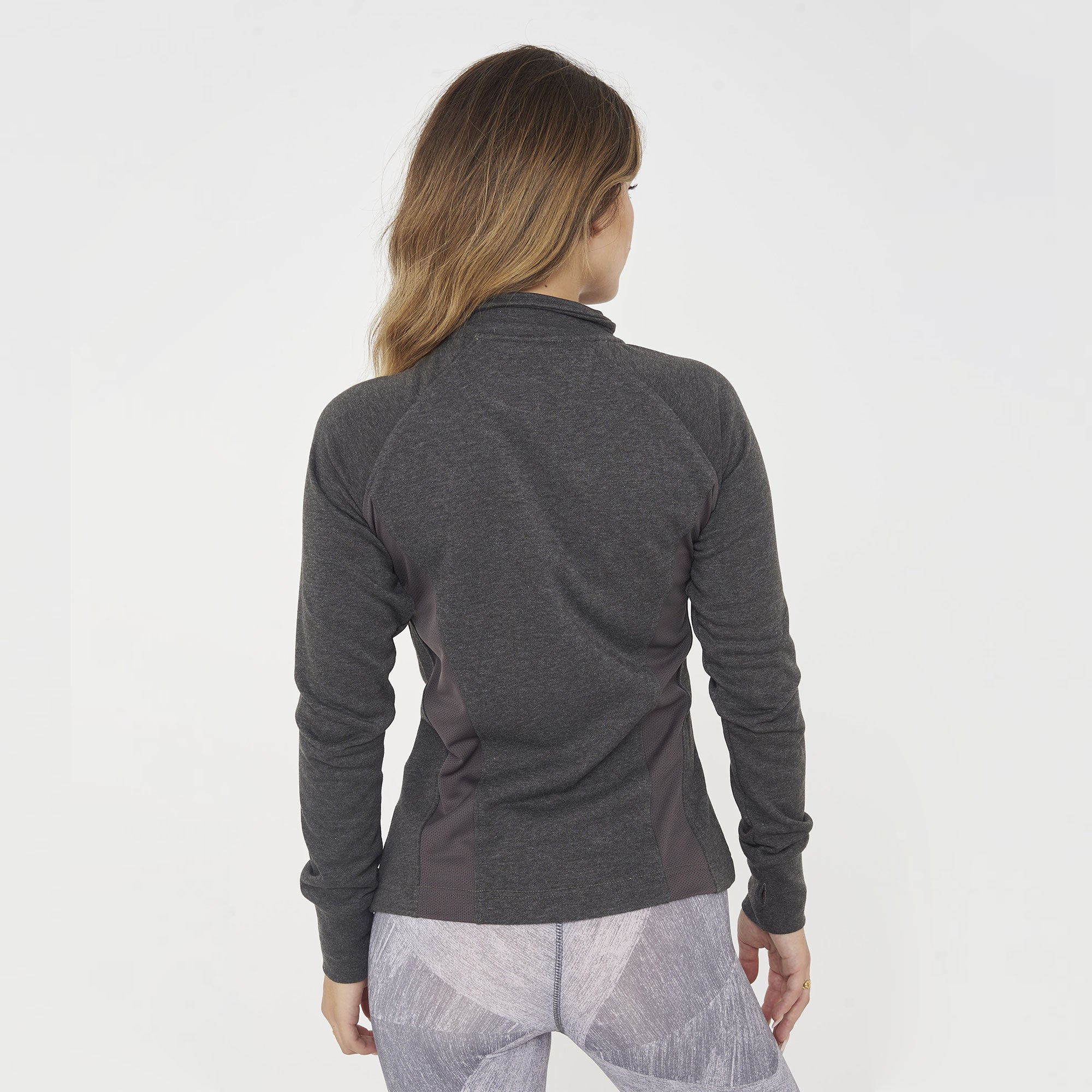 Sweat slim en coton avec zip Dafne