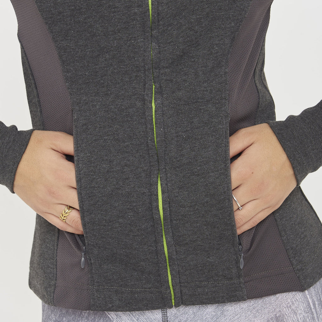 Sweat slim en coton avec zip Dafne