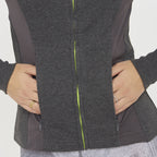 Sweat slim en coton avec zip Dafne