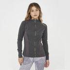 Sweat slim en coton avec zip Dafne