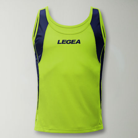 Canotta running traspirante 100% poliestere