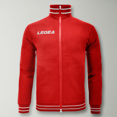 Felpa da training con zip e cappuccio