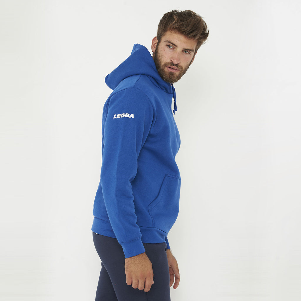 Sudadera con capucha y cremallera dividida