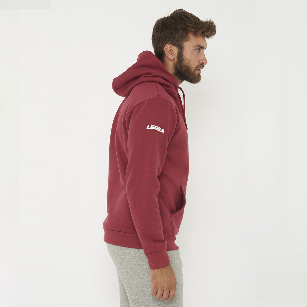 Sudadera con capucha y cremallera dividida