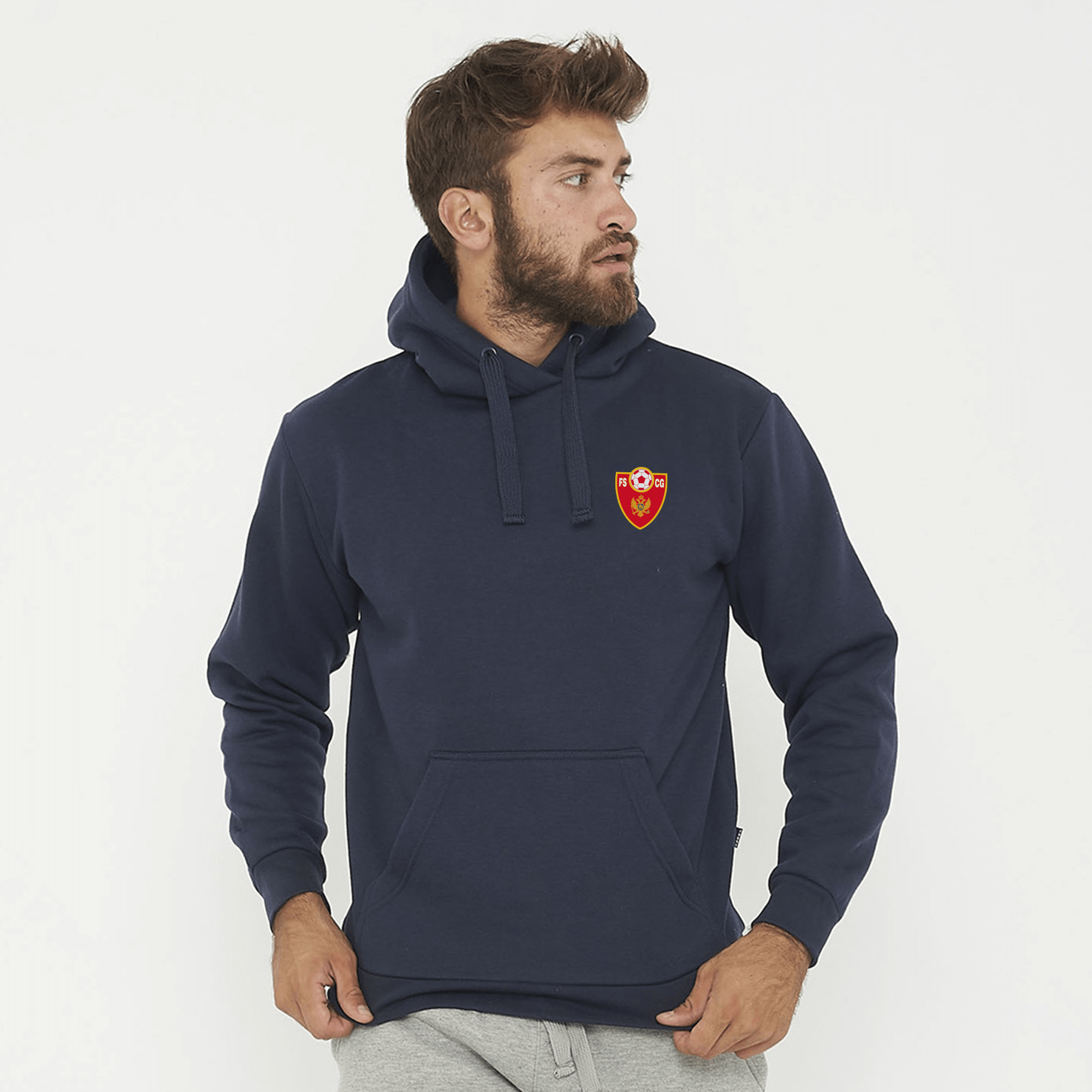 Felpa con cappuccio blu - Montenegro