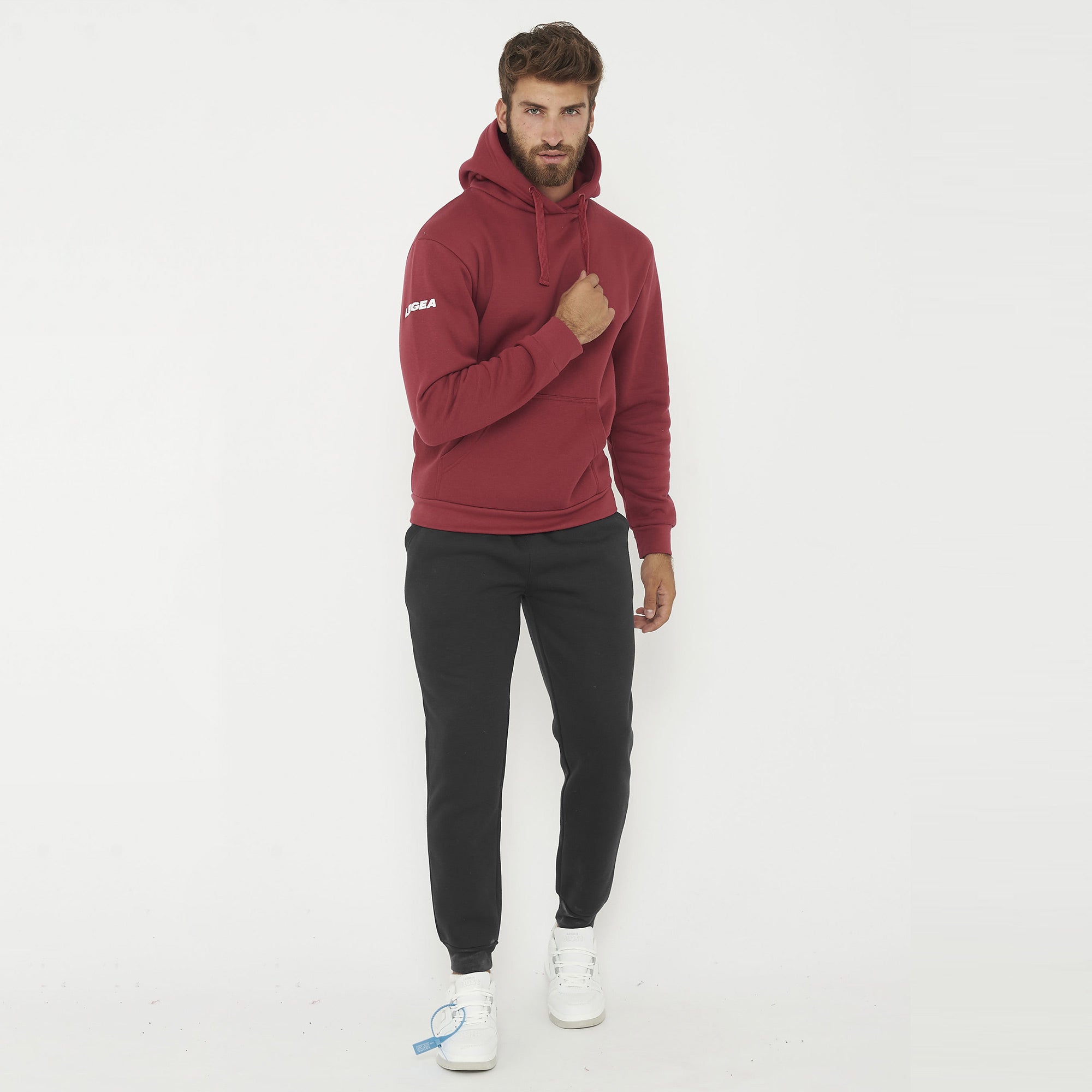 Tuta completa felpata Spalato Sofia - granata nero