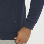 Felpa da running con cappuccio e zip al collo