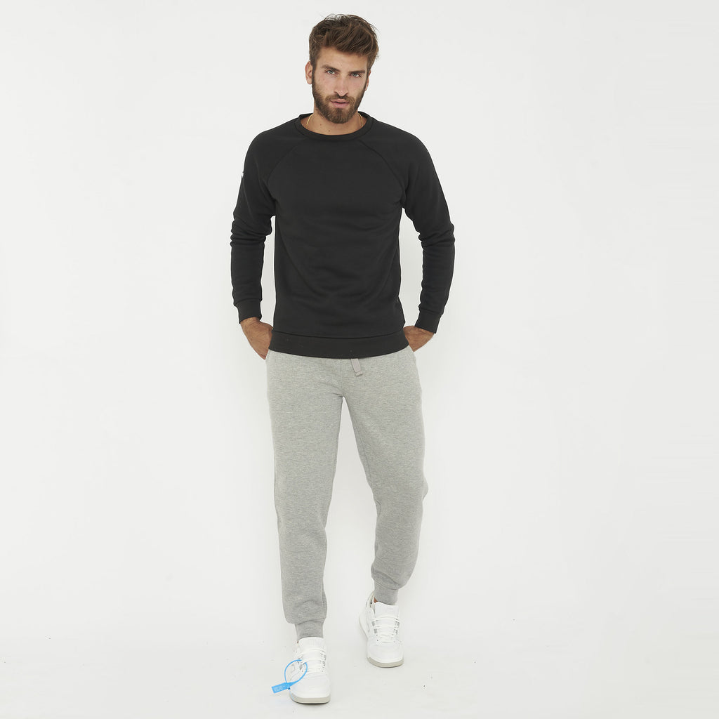 Sweat de running avec capuche et zip au col