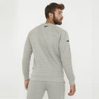 Sweat de running avec capuche et zip au col