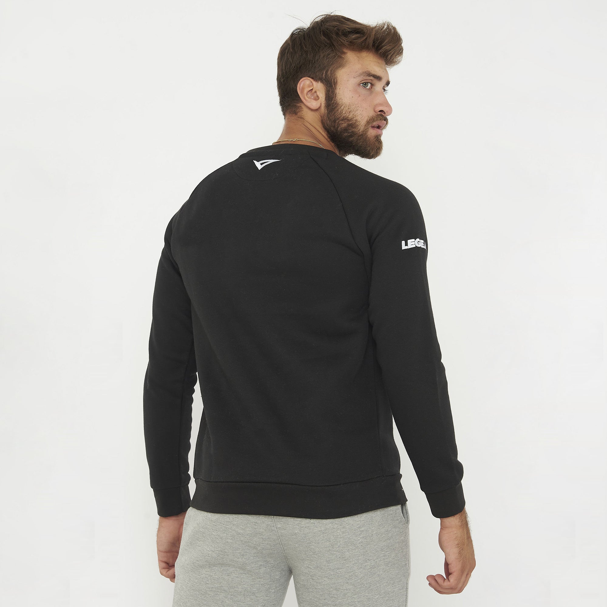 Sweat de running avec capuche et zip au col