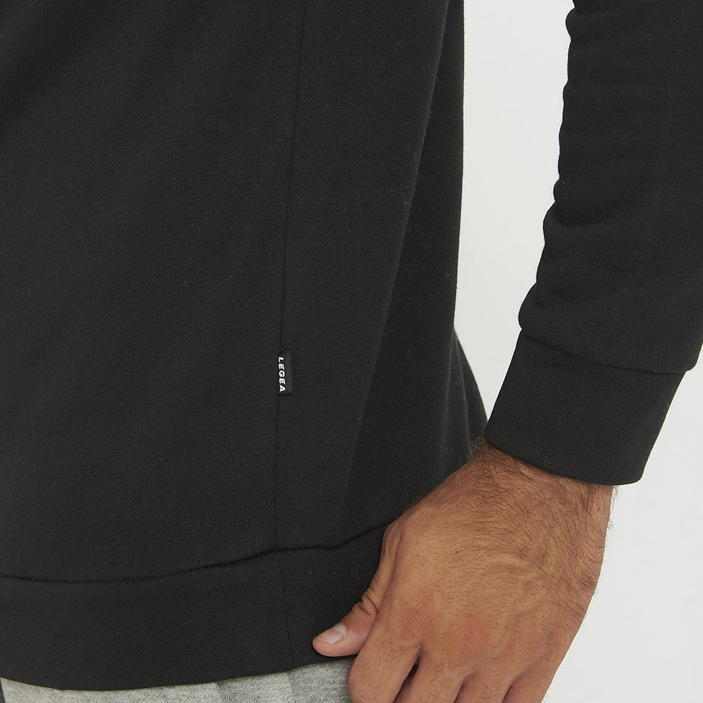 Sweat de running avec capuche et zip au col