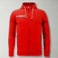 Felpa con zip e cappuccio Sarajevo Junior - Rosso - XS - taglie piccole