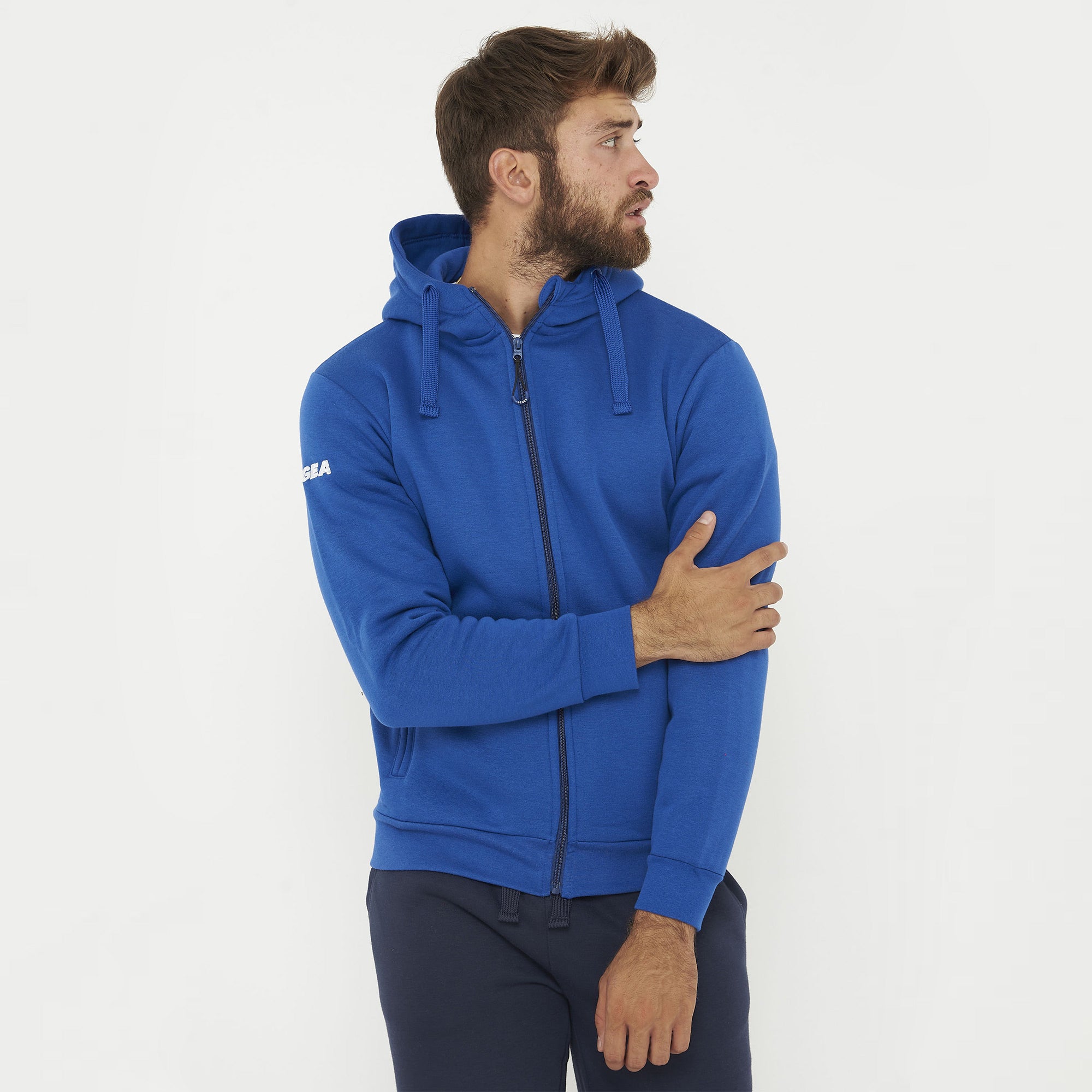 Tuta completa felpata con zip Sarajevo Sofia - azzurro blu