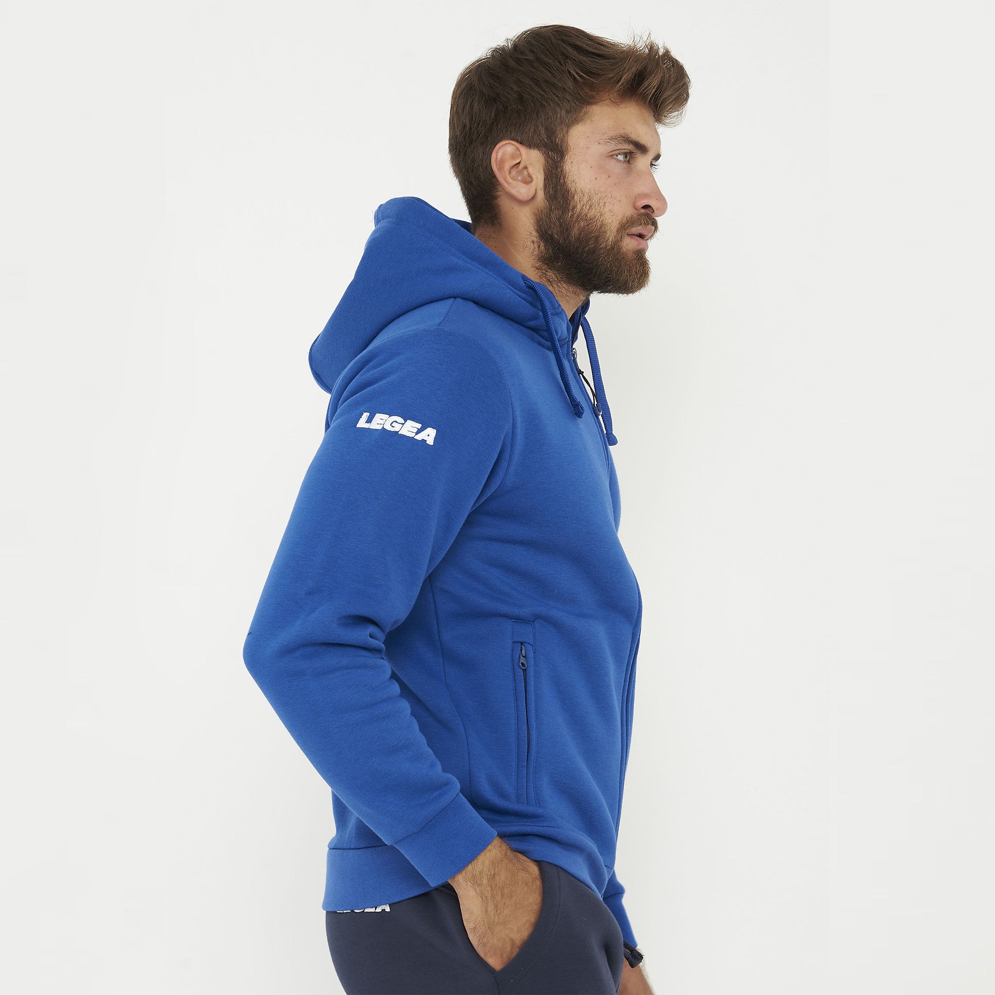 Tuta completa felpata con zip Sarajevo Sofia - azzurro blu