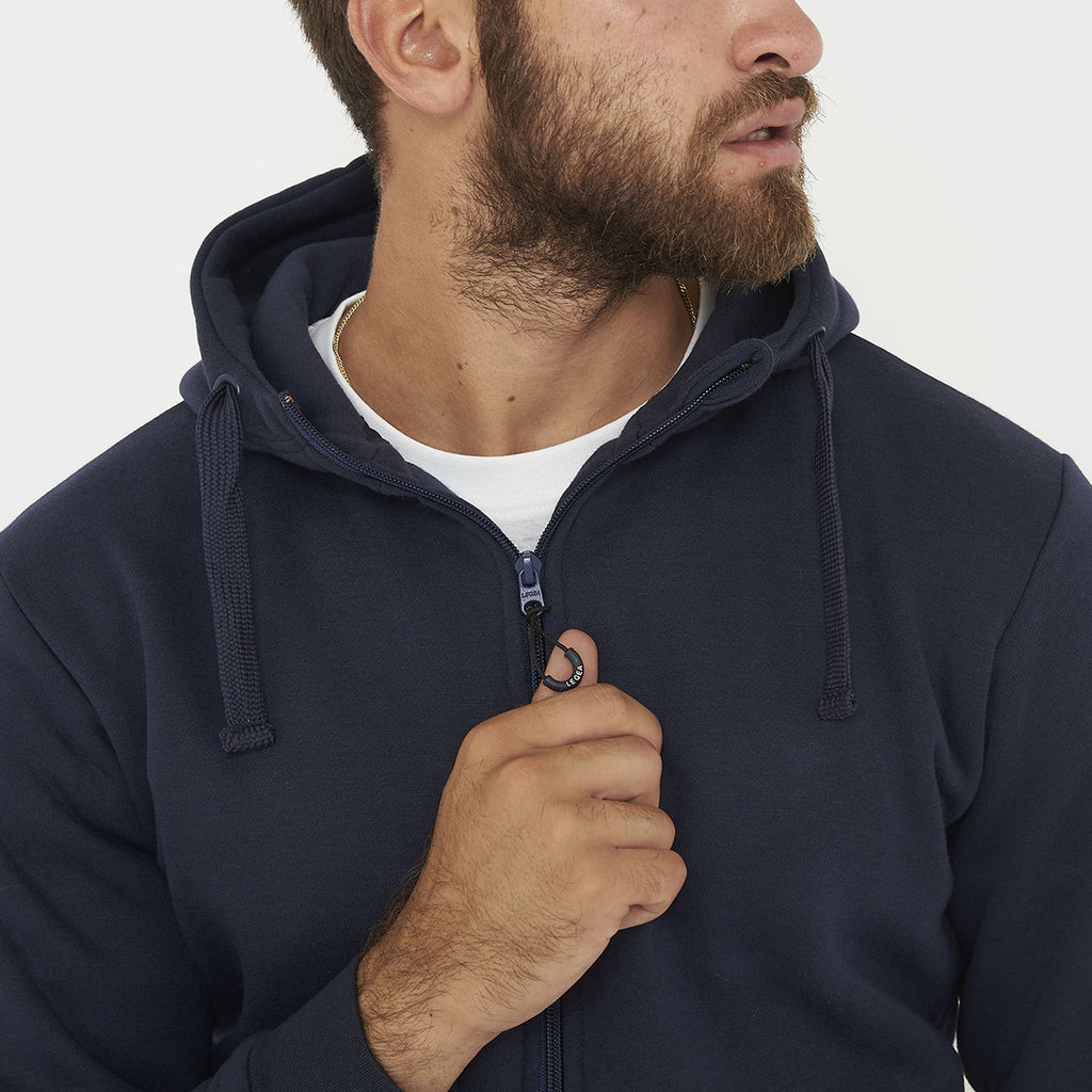 Sweat à capuche avec zip Sarajevo bleu