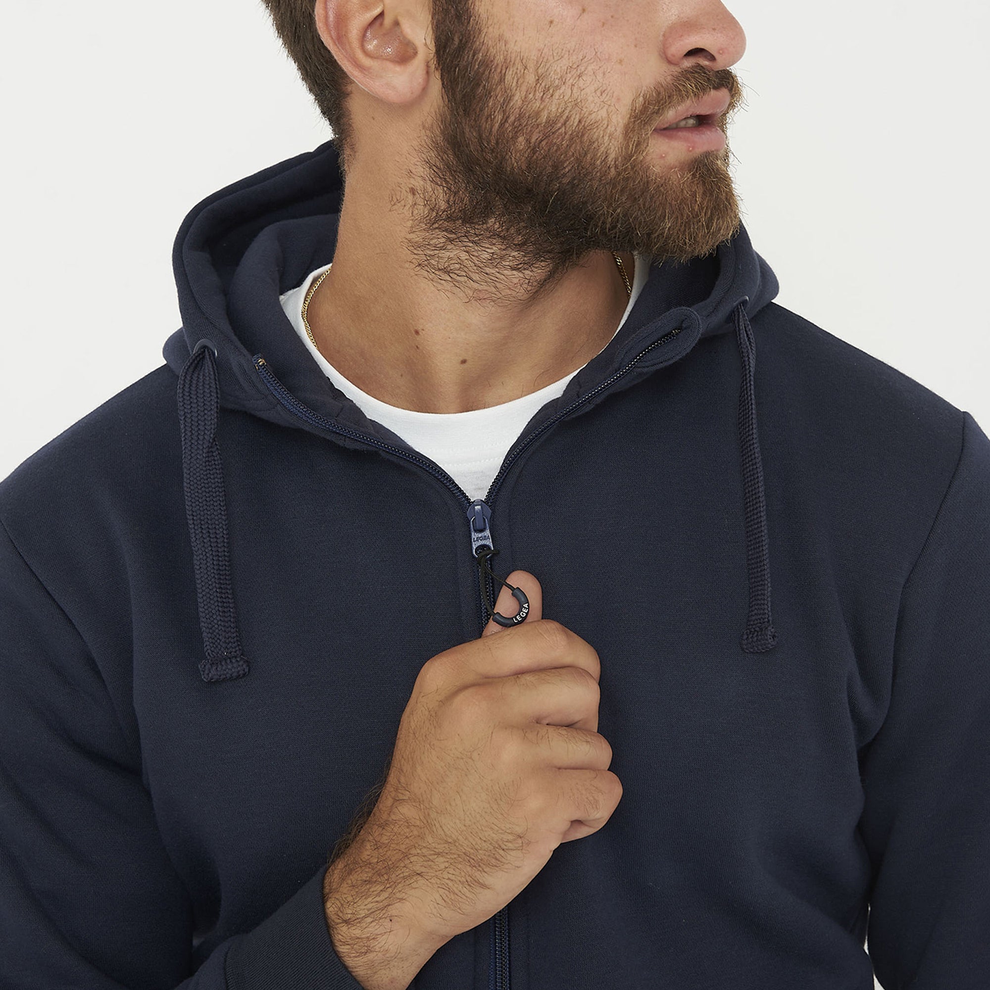 Sweat à capuche avec zip Sarajevo bleu