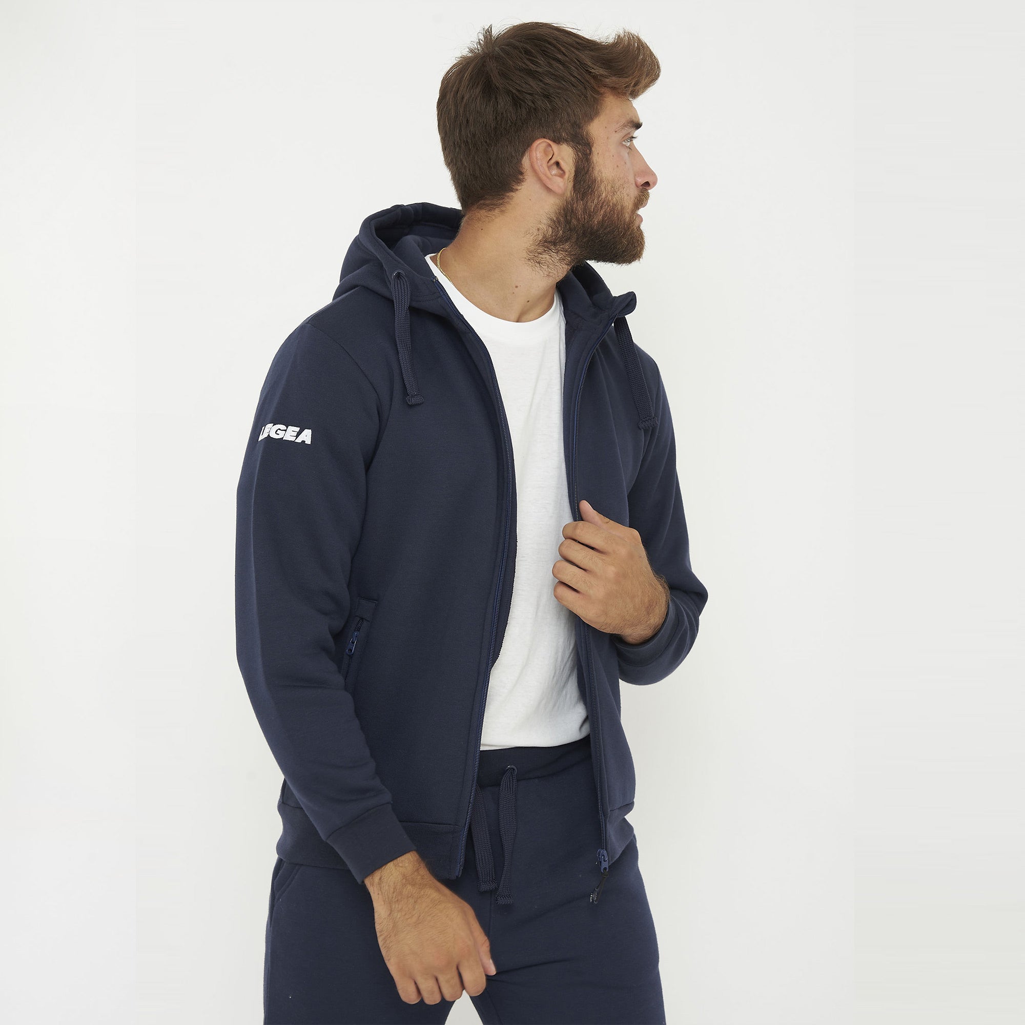 Sweat à capuche avec zip Sarajevo bleu