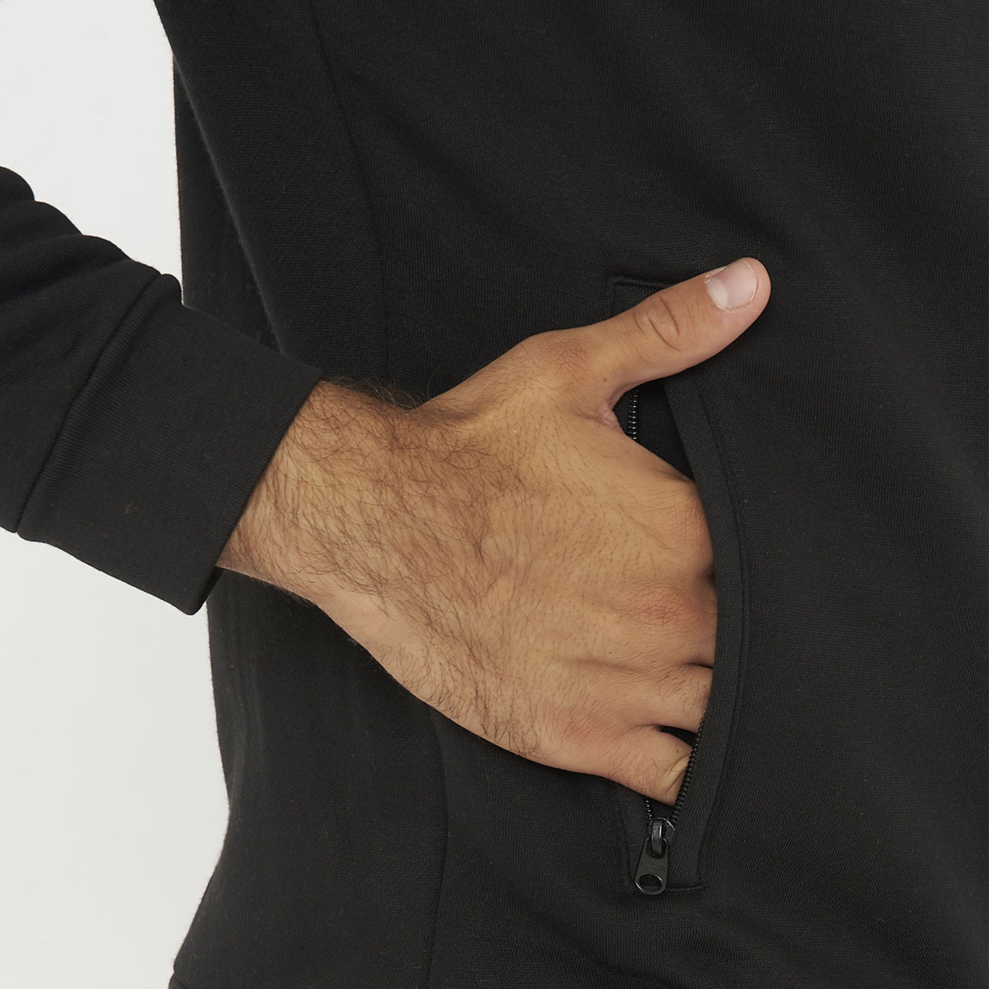 Tuta completa felpata con zip Sarajevo Sofia - nero grigio