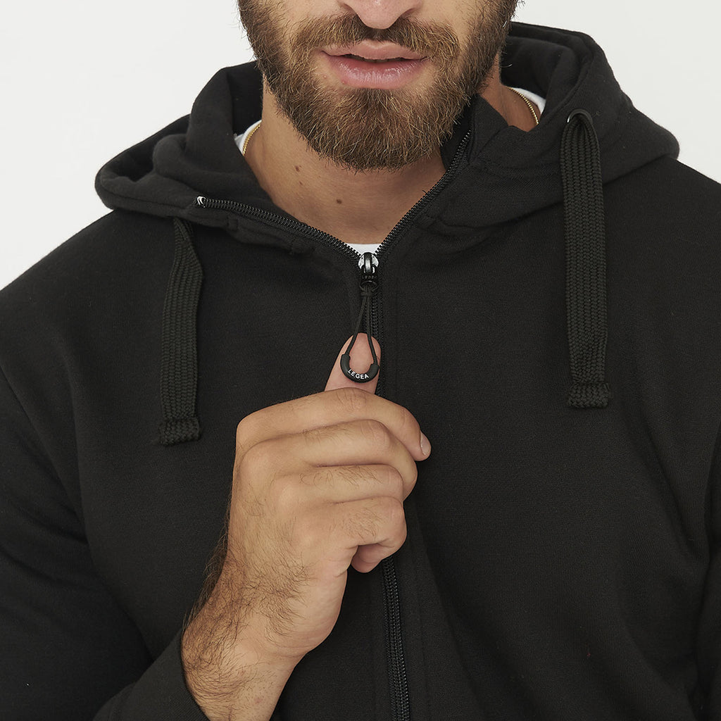 Tuta completa felpata con zip Sarajevo Sofia - nero grigio