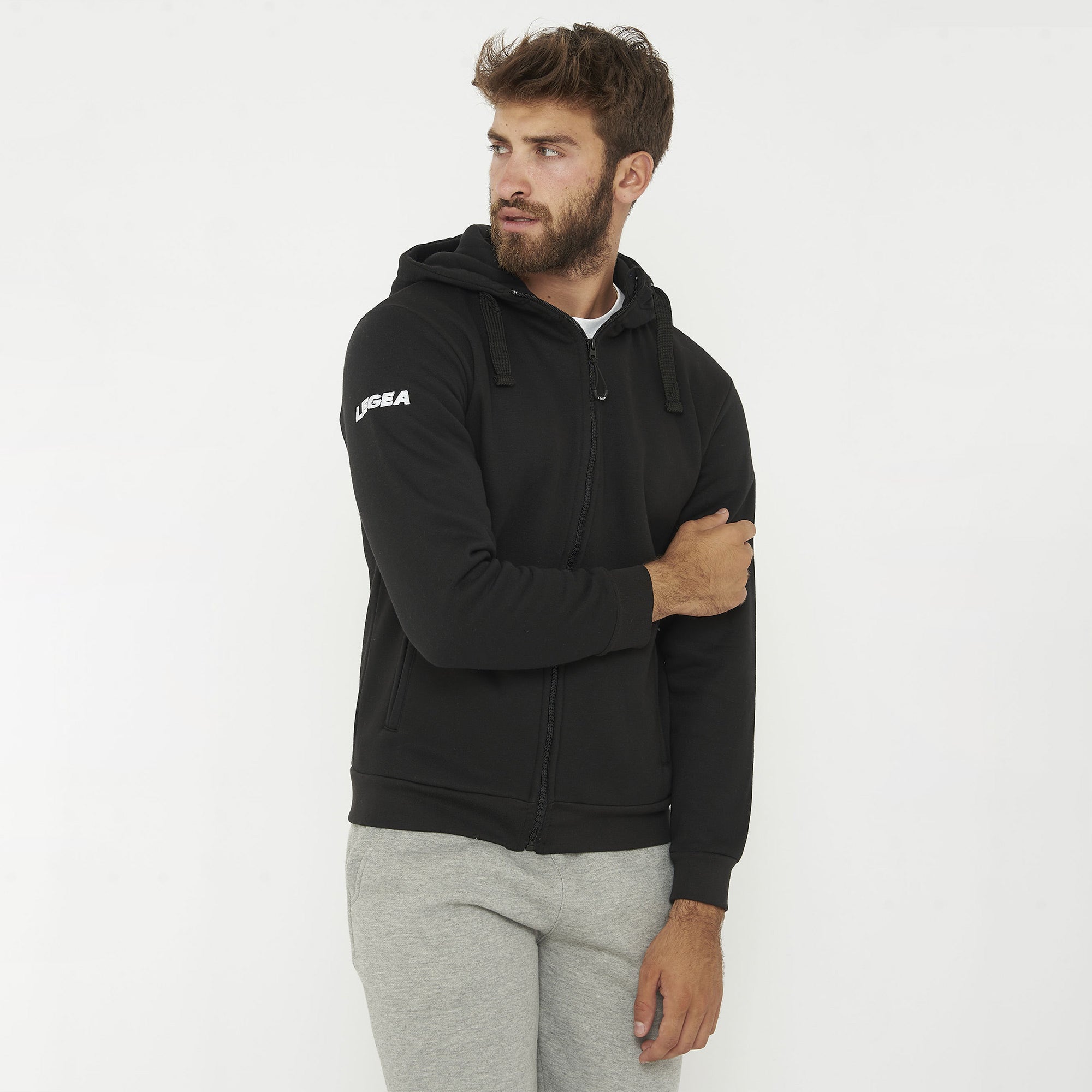 Tuta completa felpata con zip Sarajevo Sofia - nero grigio