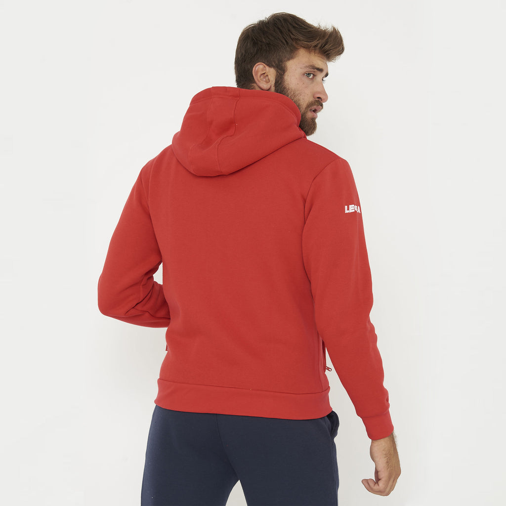 Tuta completa felpata con zip Sarajevo Sofia - rosso blu