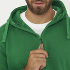 Sudadera con capucha y cremallera verde Sarajevo