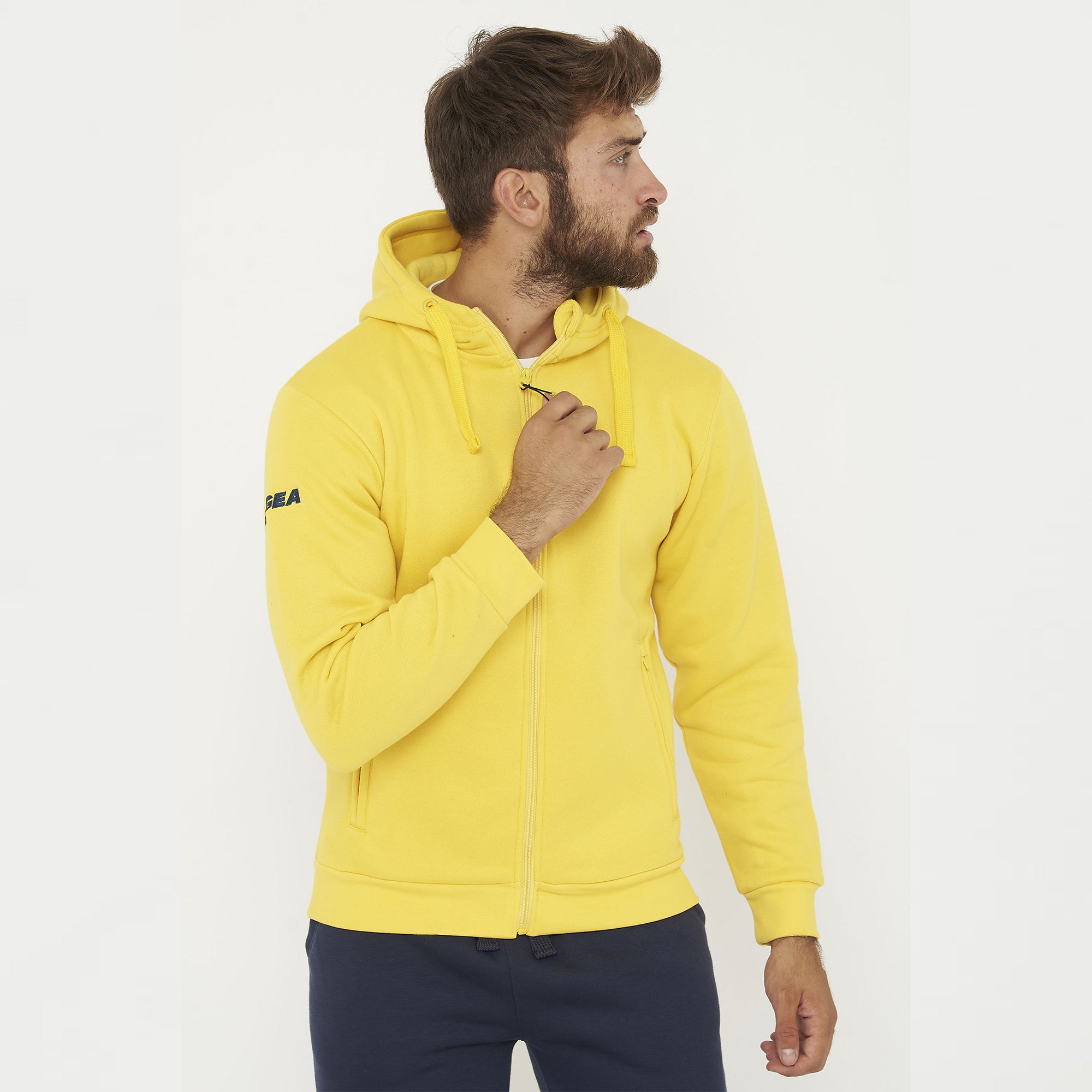 Tuta completa felpata con zip Sarajevo Sofia - giallo nero