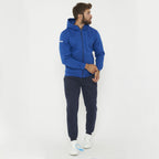 Tuta completa felpata con zip Sarajevo Sofia - azzurro blu