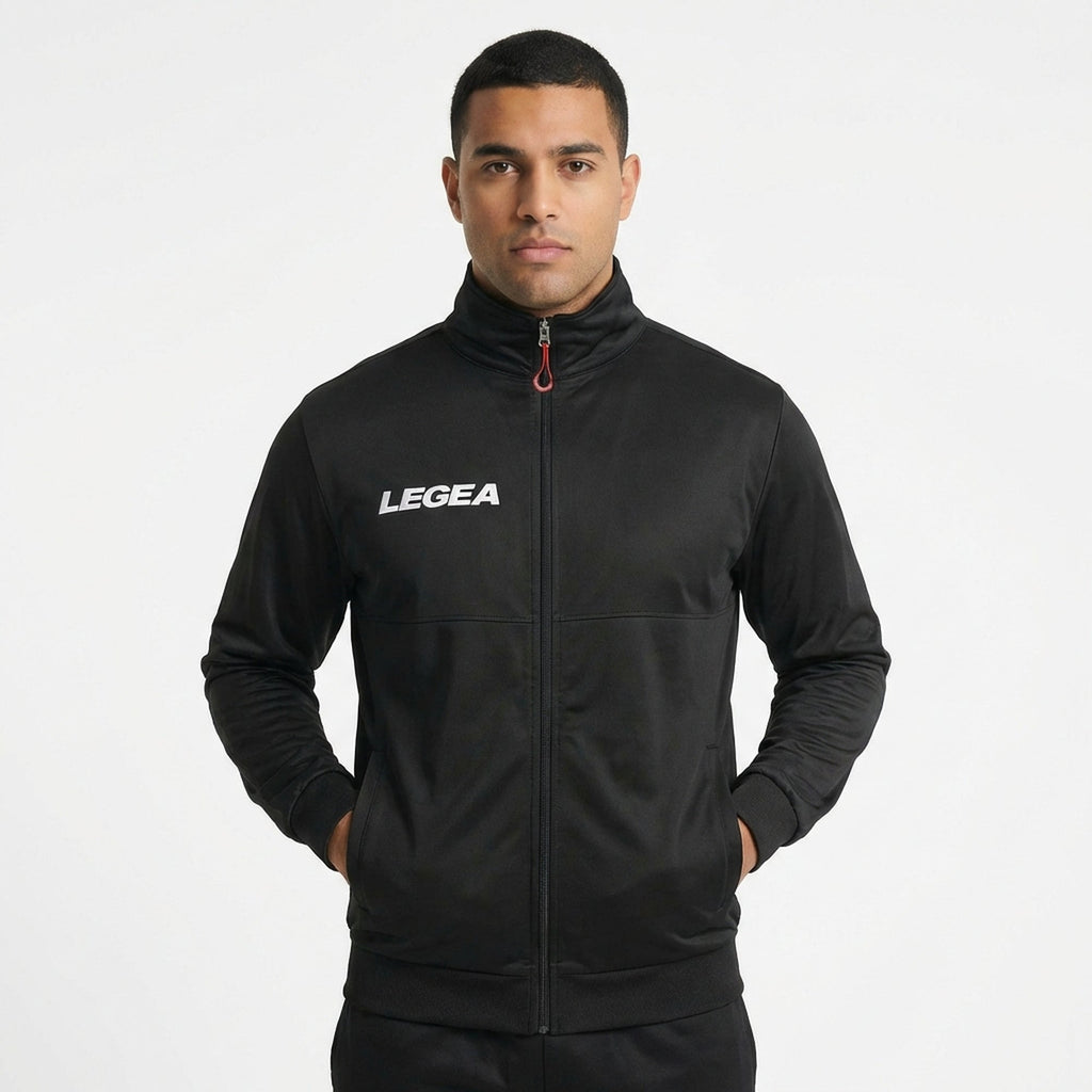 Sportjakke med lynlås i polyester, Cuba - oversized
