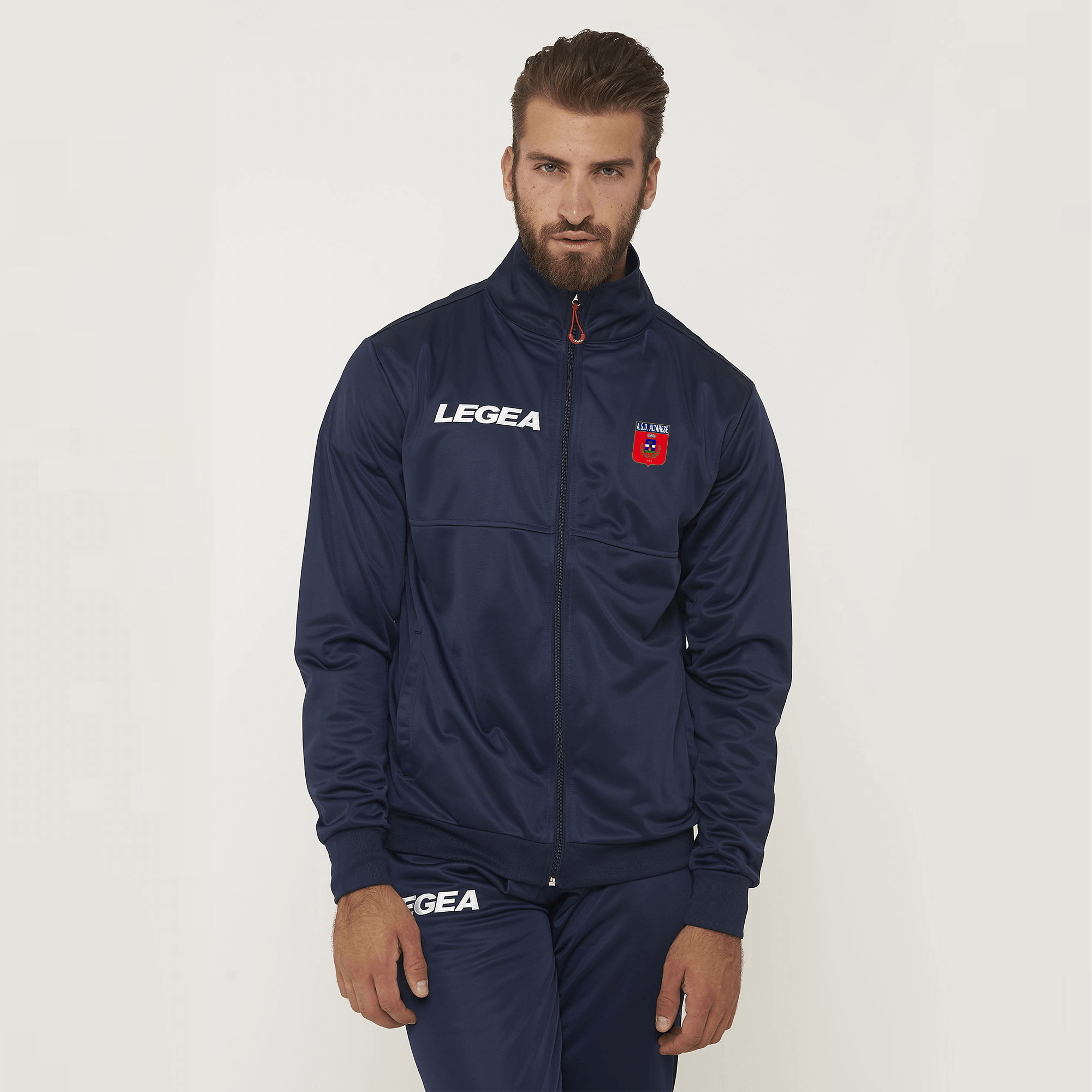 Cuba Blue Zip-Up Sports Jacket - Altarese 1929
